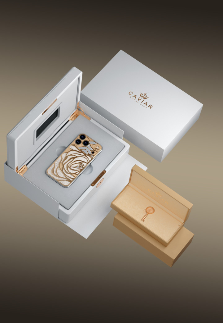 Premium Packaging Golden Rose