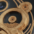 Engraving Parade of the Planets Golden