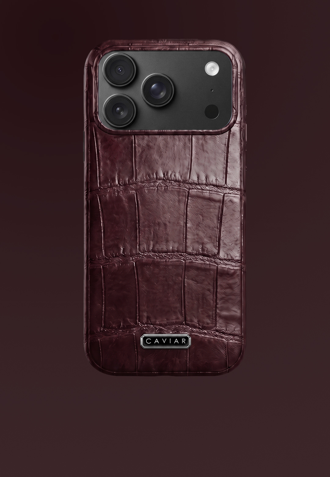 Case with a black body Burgundy