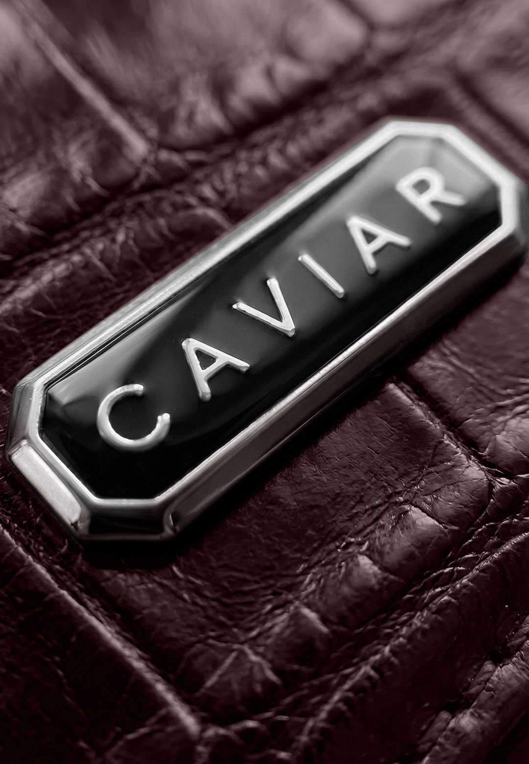 Enamel Logo Burgundy