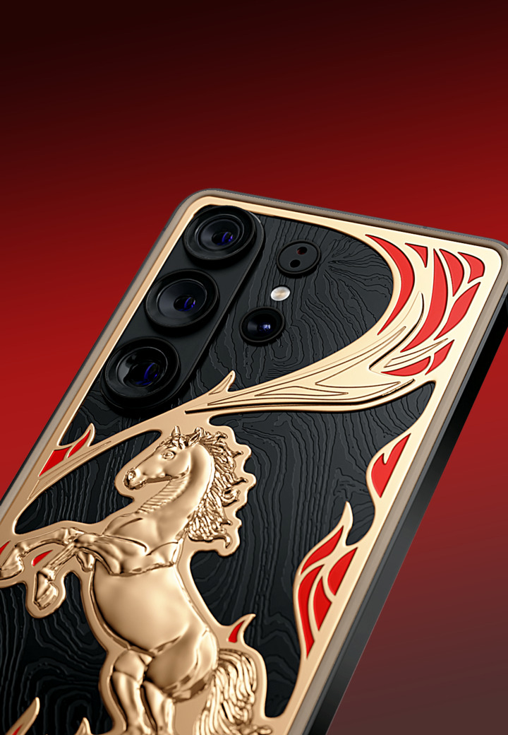 Camera Close-Up Fire Horse