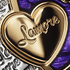 Gold Heart Love Iris