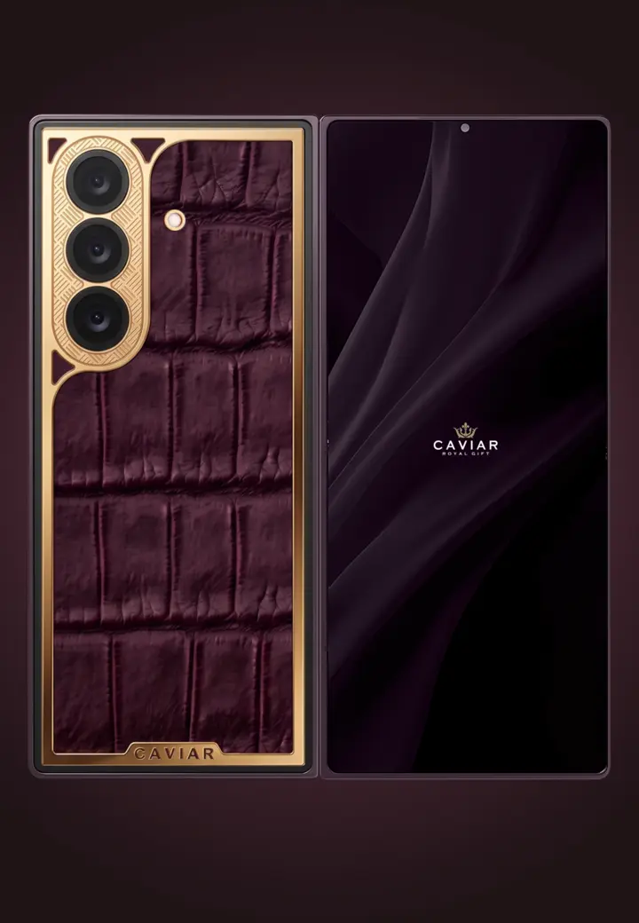 Custom Caviar Wallpaper Deep Purple