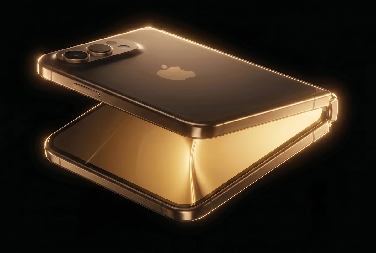 iPhone Duo в полураскрытом виде — концепт из материалов Caviar